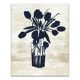 thumbnail image 1 of Creative Products Navy Flower Vase 16 x 20 Canvas Wall Art, 1 of 4