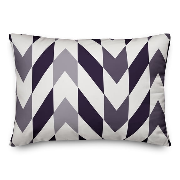 Creative Products Navy Geo Chevron 14x20 Indoor / Outdoor Pillow
