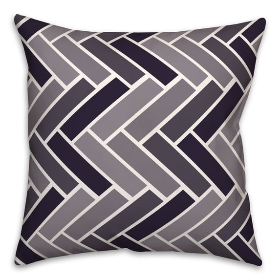 Creative Products Navy Geo Rectangles 18x18 Indoor / Outdoor Pillow