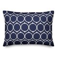 thumbnail image 1 of Creative Products Navy Mid Mod Circles 14x20 Spun Poly Pillow, 1 of 2