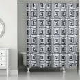 thumbnail image 1 of Creative Products Navy Square Maze 71 x 74 Shower Curtain, 1 of 2