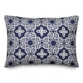 thumbnail image 1 of Creative Products Navy Tile 14x20 Spun Poly Pillow, 1 of 2