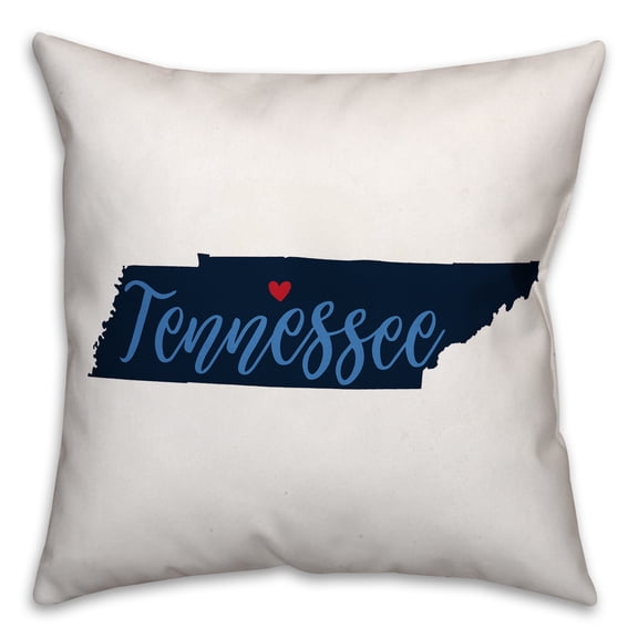 Creative Products Navy and Blue Tennessee Pride 16x16 Spun Poly Pillow