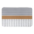 thumbnail image 1 of Creative Products Navy and Burnt Orange Lines 34x21 Bath Mat, 1 of 1
