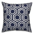 thumbnail image 1 of Creative Products Navy and White Honeycomb 16x16 Spun Poly Pillow, 1 of 2