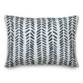 thumbnail image 1 of Creative Products Navy and White Modern Herringbone 14x20 Spun Poly Pillow, 1 of 2