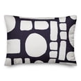 thumbnail image 1 of Creative Products Navy and White Modern Shapes 14x20 Indoor / Outdoor Pillow, 1 of 3