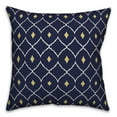 thumbnail image 1 of Creative Products Navy and Yellow Diamond 16x16 Spun Poly Pillow, 1 of 2