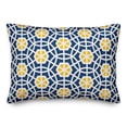 thumbnail image 1 of Creative Products Navy and Yellow Geo Circles 14x20 Spun Poly Pillow, 1 of 2