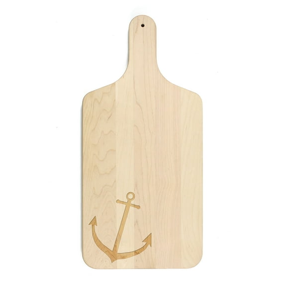 Creative Products Neutral Anchor 8 x 17 Maple Paddle Cutting Board