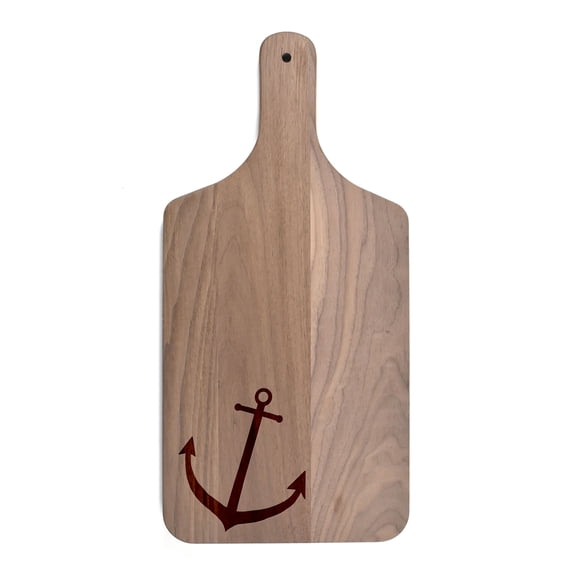 Creative Products Neutral Anchor 8 x 17 Walnut Paddle Cutting Board