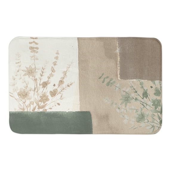 Creative Products Neutral Colorblock 21 x 34 Bath Mat