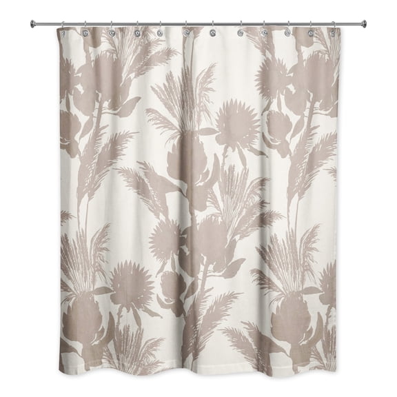 Creative Products Neutral Tones Protea Blooms 71x74 Shower Curtain