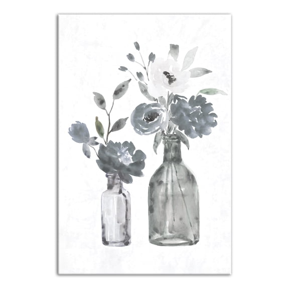 Creative Products Neutral Watercolor Florals 20x30 Canvas Wall Art