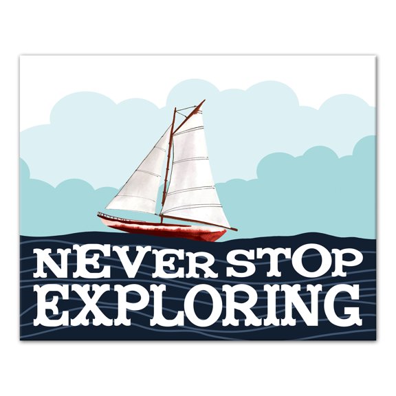 Creative Products Never Stop Exploring 16x20 Canvas Wall Art