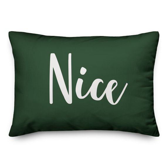 Creative Products Nice in Dark Green 14x20 Spun Poly Pillow