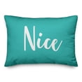 thumbnail image 1 of Creative Products Nice in Teal 14x20 Spun Poly Pillow, 1 of 2