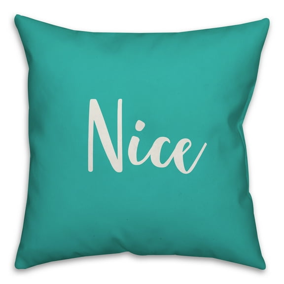 Creative Products Nice in Teal 18x18 Spun Poly Pillow