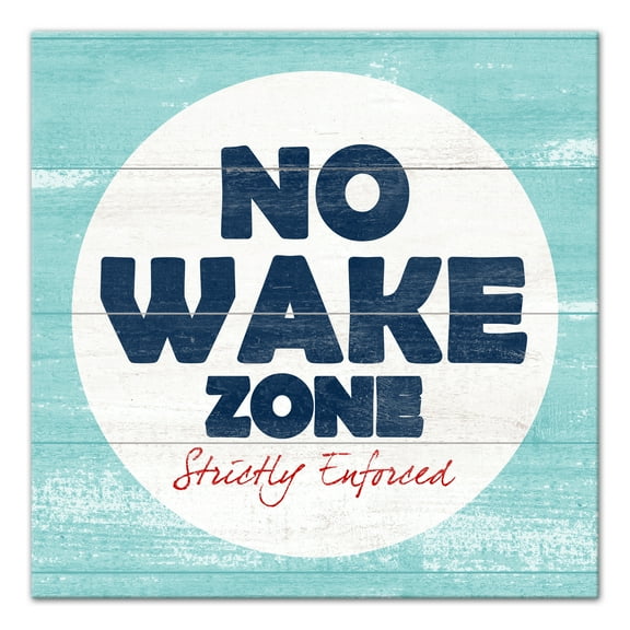 Creative Products No Wake Zone 20x20 Canvas Wall Art