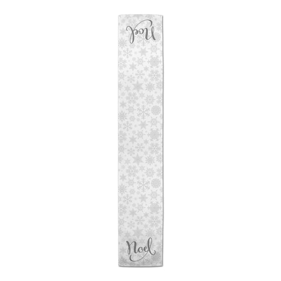 Creative Products Noel Snowflake Pattern 16x90 Poly Twill Table Runner