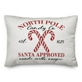thumbnail image 1 of Creative Products North Pole Candy Cane Co 14x20 Indoor / Outdoor Pillow, 1 of 3