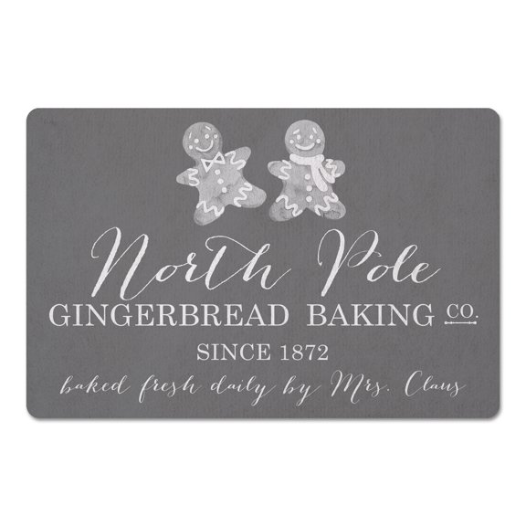Creative Products North Pole Gingerbread Co. 27x18 Floor Mat