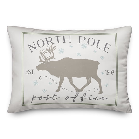 Creative Products North Pole Post Office 14x20 Spun Poly Pillow