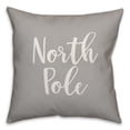 thumbnail image 1 of Creative Products North Pole in Gray 18x18 Spun Poly Pillow, 1 of 2