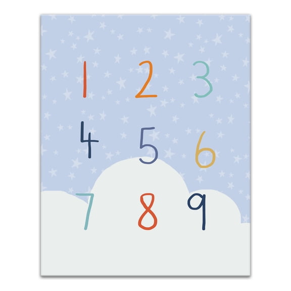 Creative Products Number Stars Cloud 2 16 x 20 Canvas Wall Art