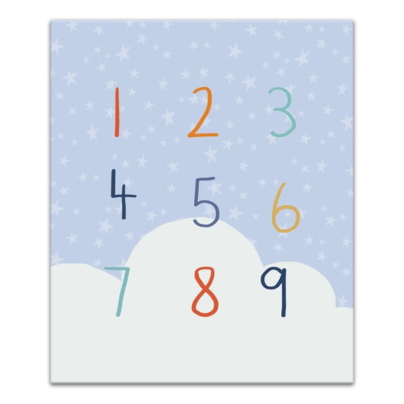 Creative Products Number Stars Cloud 3 20 x 24 Canvas Wall Art