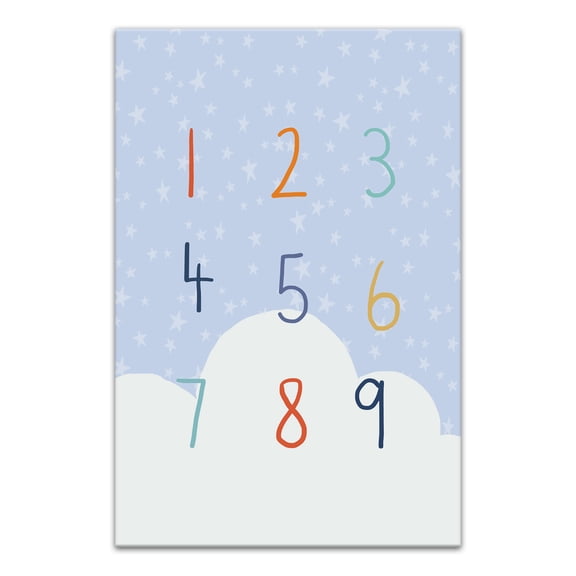 Creative Products Number Stars Cloud 4 20 x 30 Canvas Wall Art