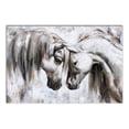 thumbnail image 1 of Creative Products Nuzzling Horses 30 x 20 Canvas Wall Art, 1 of 5