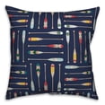 thumbnail image 1 of Creative Products Oar Pattern 18x18 Indoor / Outdoor Pillow, 1 of 2