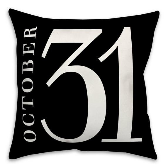 Creative Products October Thirty-First 18x18 Spun Poly Pillow