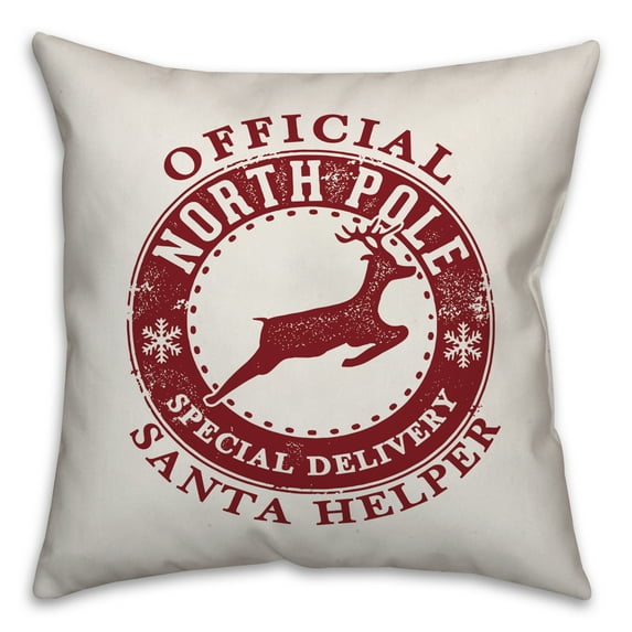 Creative Products Official Santa Helper 20x20 Spun Poly Pillow