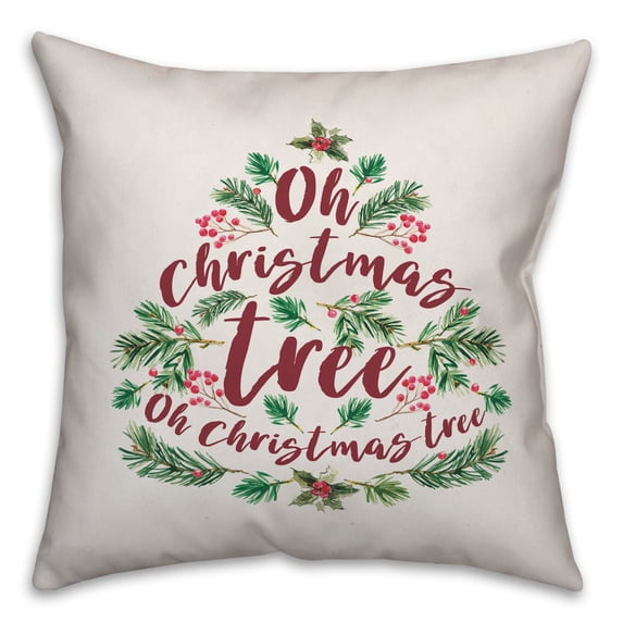 Creative Products Oh Christmas Tree 16x16 Spun Poly Pillow