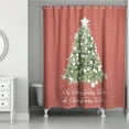 thumbnail image 1 of Creative Products Oh Christmas Tree On Red 71x74 Shower Curtain, 1 of 1