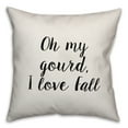 thumbnail image 1 of Creative Products Oh My Gourd 18x18 Spun Poly Pillow, 1 of 1