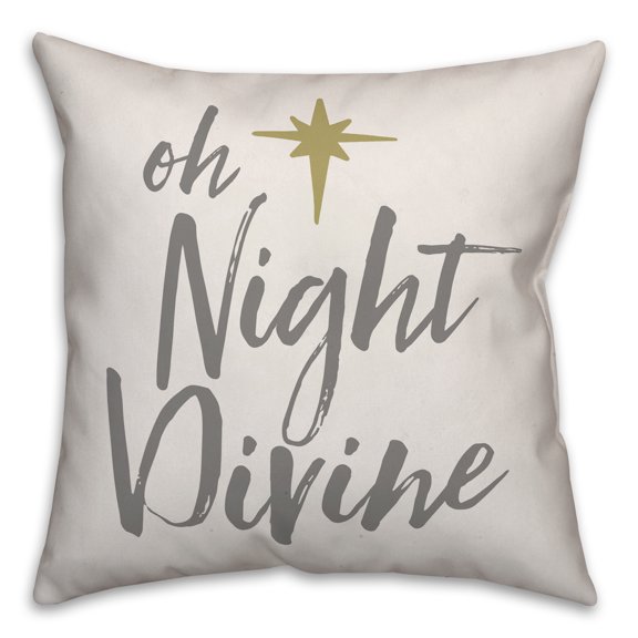 Creative Products Oh Night Divine 18x18 Spun Poly Pillow