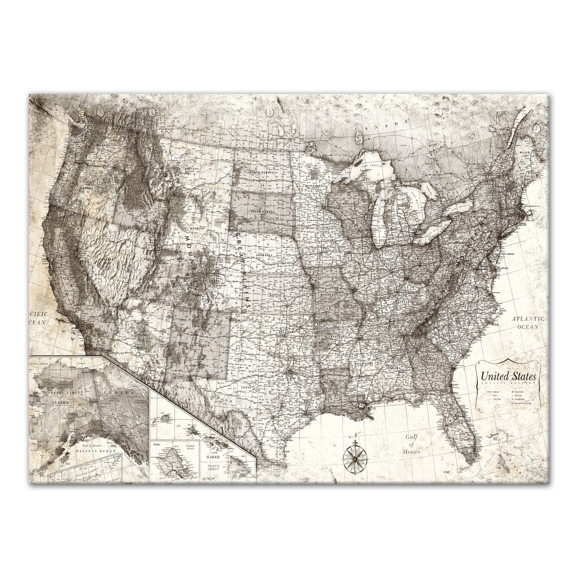 Creative Products Old USA Map 40x30 - Creative Products Old USA Map 40x30 Canvas Wall Art 93d85c7e 569e 46c8 85e6 Dcb5704424a1.36efb3b8f932bb7f37b6edca29afcda4
