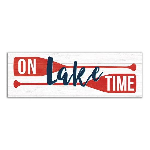 Creative Products On Lake Time 20x60 Canvas Wall Art