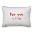 thumbnail image 1 of Creative Products Once Upon A Time in Red on White 14x20 Spun Poly Pillow, 1 of 1