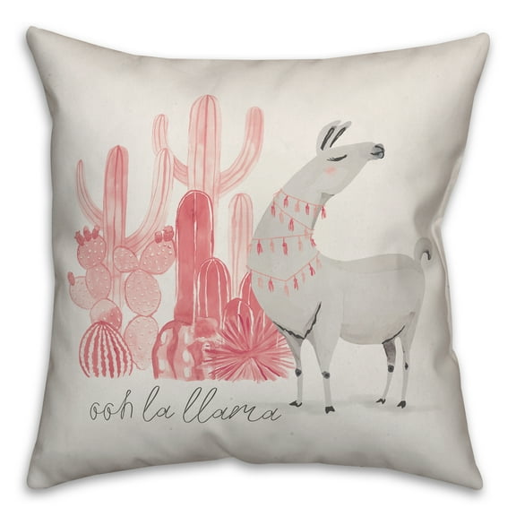 Creative Products Ooh La Llama 16x16 Spun Poly Pillow