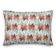 thumbnail image 1 of Creative Products Orange Floral Pattern 14x20 Spun Poly Pillow, 1 of 3