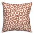 thumbnail image 1 of Creative Products Orange Floral Starbusrt Pattern 18x18 Spun Poly Pillow, 1 of 2