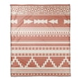 thumbnail image 1 of Creative Products Orange Southwestern Style Pattern 60 x 80 Coral Fleece Blanket, 1 of 3