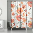 thumbnail image 1 of Creative Products Orange and Red Blooms 71x74 Shower Curtain, 1 of 2