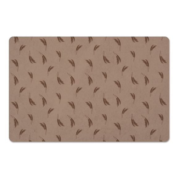 Creative Products Orange and Rust Feather Grass 18 x 27 Floor Mat