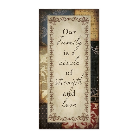 Creative Products Our Family Strength 10x20 Canvas Wall Art