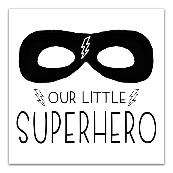 Creative Products Our Little Superhero 12x12 Canvas Wall Art